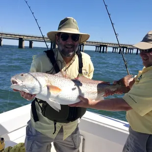 Kevin with a nice Red Drum