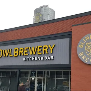 Outside Blind Owl Brewery