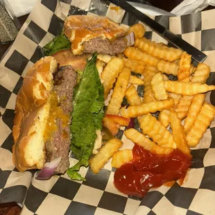 BASIC BITCH BURGER (yes that's the name) THIS IS A HIDDEN LAFAYETTE INDIANA GEM! Delicious