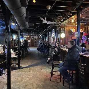 a man sitting at a bar