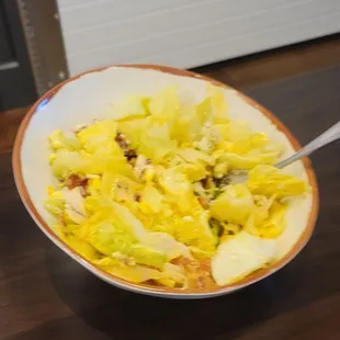 Wilted Cobb salad.