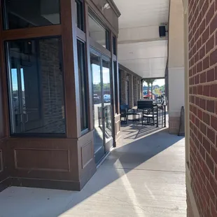 outside
