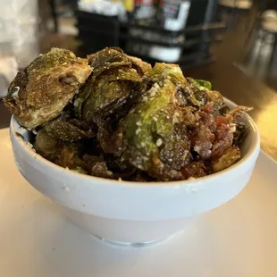 Brussel sprouts had the opportunity to be good but these seemed to be microwaved.
