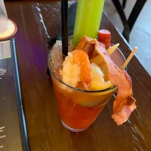 Bloody Mary from the build your own Bloody Mary bar!