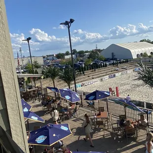 outside