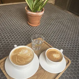 Latte with Whole Milk, Flat White, Shot of Tequila