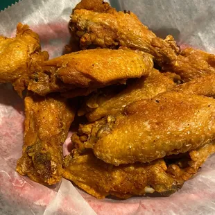 Plain wings-YUMMMMM! Crispy and hot!
