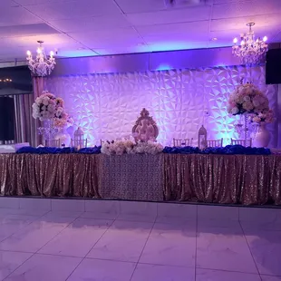 This was our head table. So beautiful.