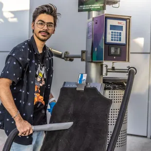 Use our floormat racks