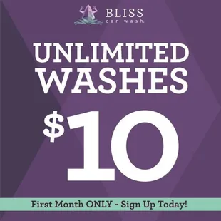 BLISS Unlimited Membership - Only $10 First Month