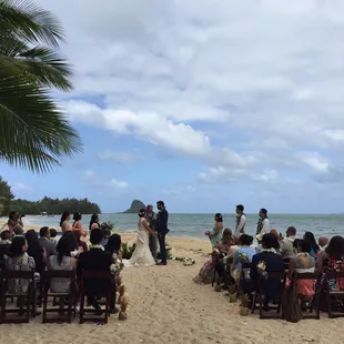 Private ceremony at Secret Island Kualoa Ranch