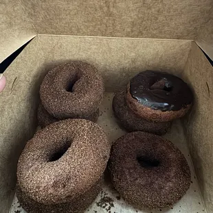 Churro and chocolate donuts