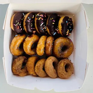 a box of assorted donuts