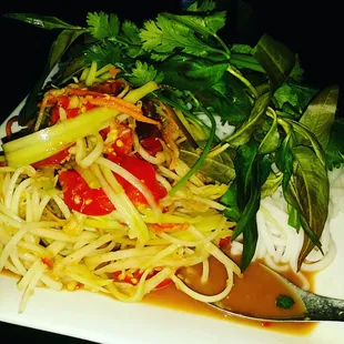 Extra spicy #papayasalad