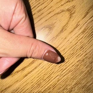 2 time within 24 hours peeled off   The color was still wet never dried and they were tacky