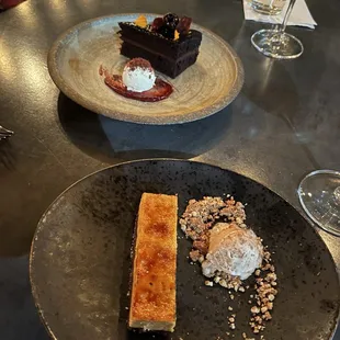 Black Forest Cake  Bruleed Butternut Squash Cheesecake