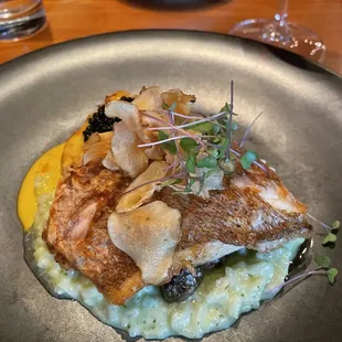Red Snapper over Risotto