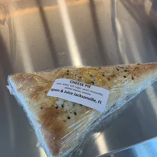 Cheese pie with Akkawi cheese.  &quot;Addicting&quot; as one customer said to me.