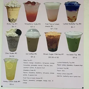 menu, sushi and sashimi