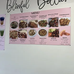 menu, soups and chowder