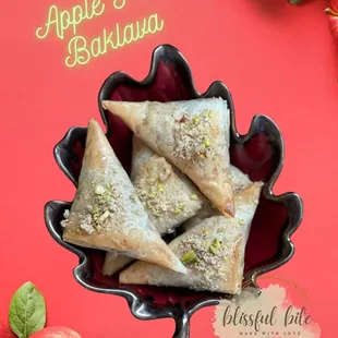 Apple Pie Baklava seamlessly integrates the iconic taste of apple pie with exotic Baklava.  It's a taste sensation that transcends borders!