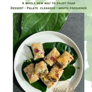 Enjoy a unique flavor combination during this cheerful fiesta - Paan Baklava