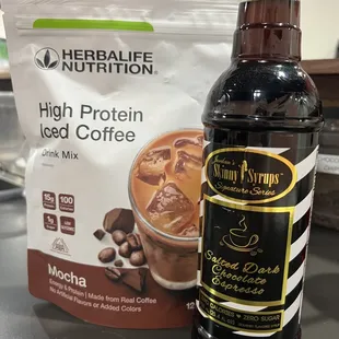 a bottle of high protein iced coffee