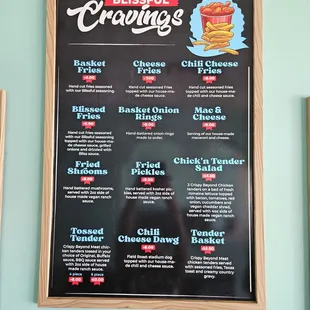Menu board