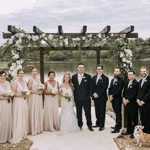 Outdoor wedding ceremony