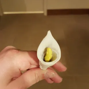 Calla lily from the cake