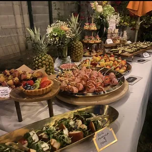 Intimate Gatherings hors d'oeuvres set up
