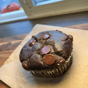 Flying apron dark chocolate muffin (gf)