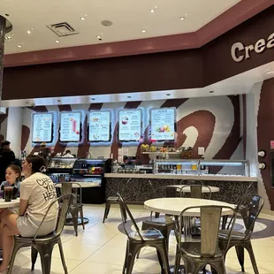 the interior of the restaurant