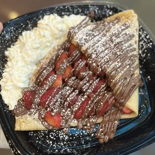 Nutella &amp; Strawberry Crepe