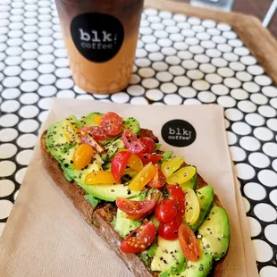 Iced Thai Pumpkin Spice and Avocado Toast