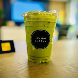 Iced Uji Matcha Latte with Oat Milk