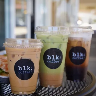 Spanish Latte, VTMatcha, Sea Salt Coffee