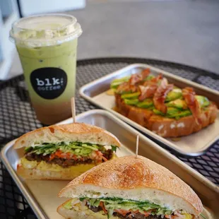 Breakfast Banh Mi Sammie, VTMatcha, hot honey avocado toast