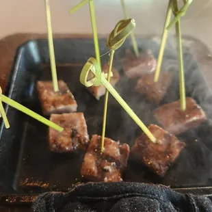 Japanese Wagyu beef appetizer was phenomenal and melts in your mouth. It&apos;s the real deal.