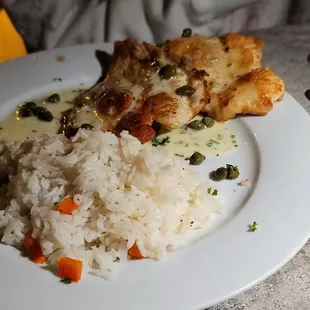 Lemon chicken.  Why people order chicken when dining out?