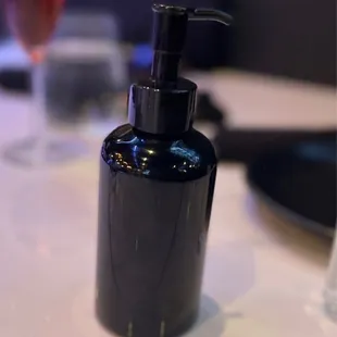 Hand sanitizer on the table!!!