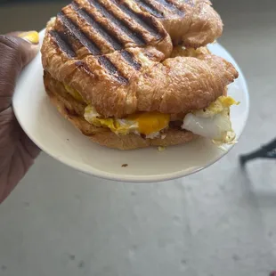 Egg Sammy on croissant