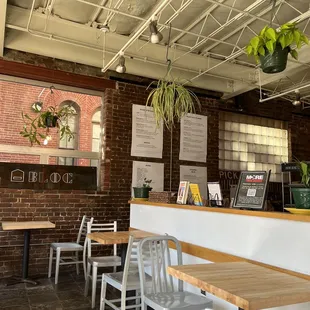 the interior of a coffee shop