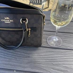 Enjoying a glass of Sauvignon Blanc