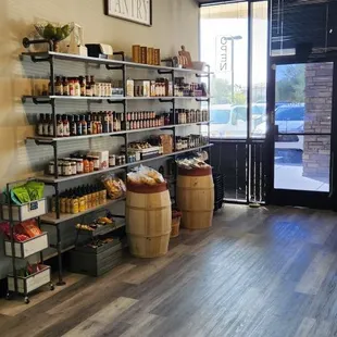 the inside of a grocery store