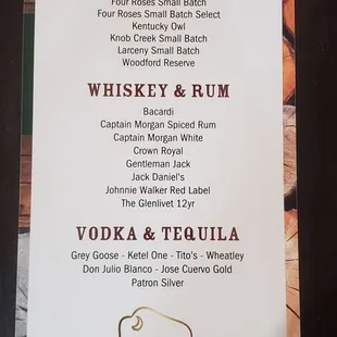 Drink Menu