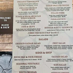 Menu as of 10/4/23