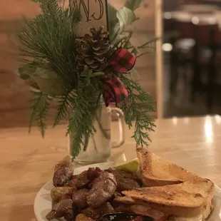 Cuban sandwich with pub chips