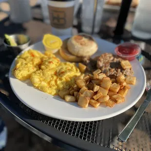 Country Breakfast w/Cheese Avocado.