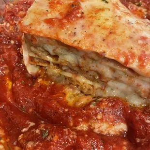 Look at all the layers in the lasagna.